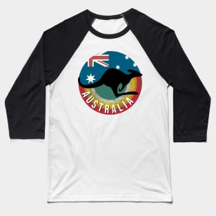 Retro Kangaroo Baseball T-Shirt